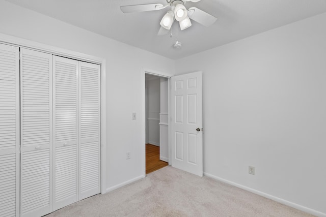 1593 Westwood Dr, Charleston, SC 29412 - unfurnished bedroom featuring carpet floors, a closet, baseboards, and a ceiling fan