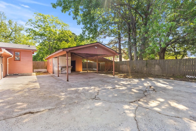 1593 Westwood Dr, Charleston, SC 29412 - view of patio / terrace with a carport and driveway