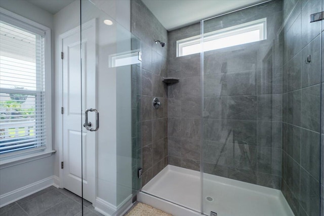 2017 Geranium Ln, Johns Island, SC 29455 - bathroom with a stall shower and tile patterned floors