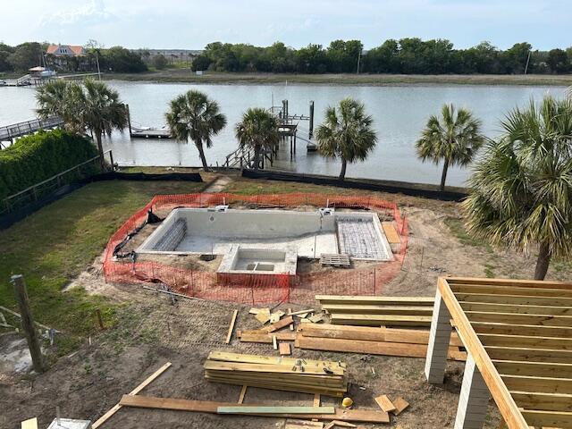 11 Tabby Ln, Isle Of Palms, SC 29451 - exterior space featuring a water view