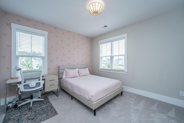 2282 Braided Ln, Mount Pleasant, SC 29466 - bedroom featuring visible vents, baseboards, multiple windows, and carpet flooring