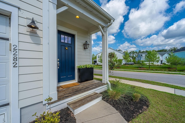 2282 Braided Ln, Mount Pleasant, SC 29466 - entrance to property featuring a residential view and a porch
