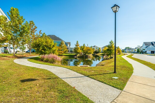 2282 Braided Ln, Mount Pleasant, SC 29466 - view of community with a water view, a residential view, and a lawn