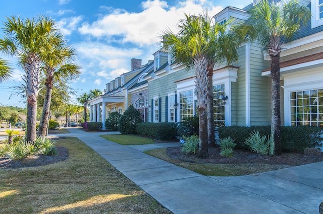 2282 Braided Ln, Mount Pleasant, SC 29466 - view of property exterior featuring a chimney