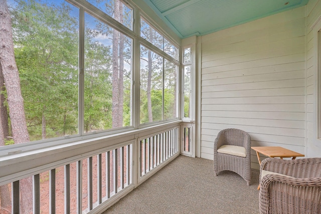 view of sunroom