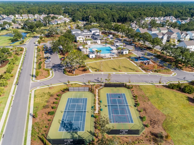 birds eye view of property