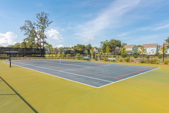 view of tennis court