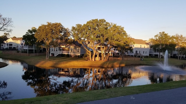 view of water feature