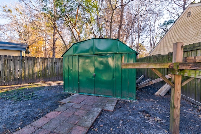 view of outbuilding