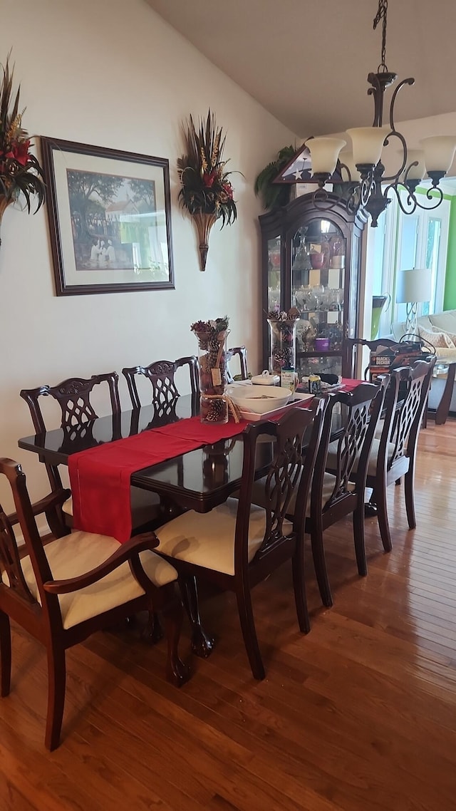 117 Valeworth Dr, Irmo, SC 29063 - dining area featuring wood finished floors and a chandelier