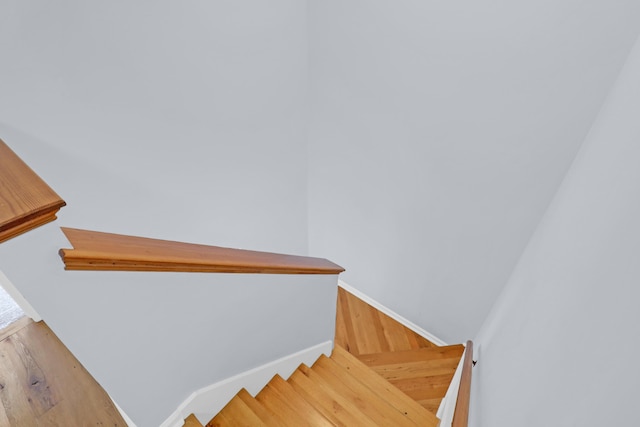 1394 Center Lake Dr, Mount Pleasant, SC 29464 - stairway with baseboards and wood finished floors