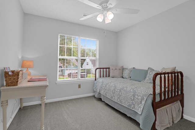 1394 Center Lake Dr, Mount Pleasant, SC 29464 - carpeted bedroom with baseboards and ceiling fan
