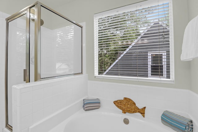1394 Center Lake Dr, Mount Pleasant, SC 29464 - bathroom featuring a stall shower and a garden tub