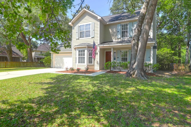1394 Center Lake Dr, Mount Pleasant, SC 29464 - traditional-style home featuring concrete driveway, an attached garage, and a shingled roof