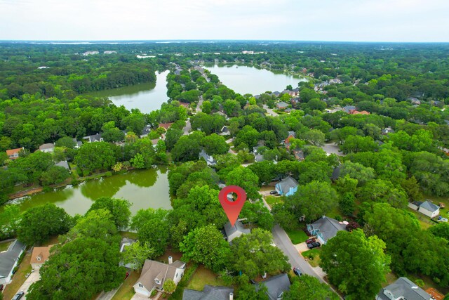 1394 Center Lake Dr, Mount Pleasant, SC 29464 - aerial perspective of suburban area featuring a large body of water