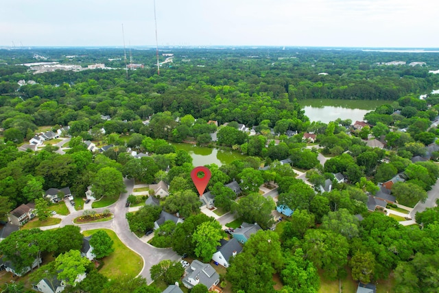 1394 Center Lake Dr, Mount Pleasant, SC 29464 - aerial view of a nearby body of water and a heavily wooded area