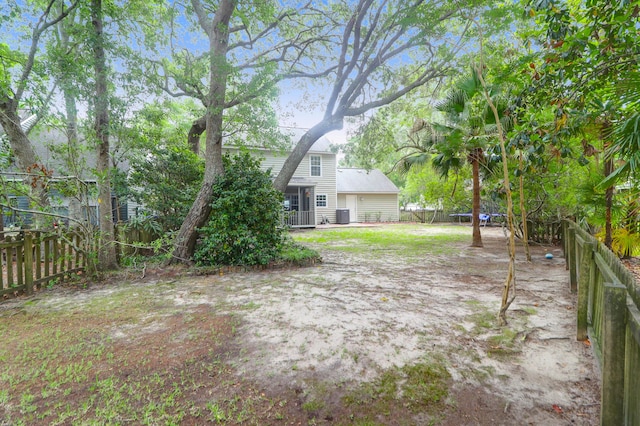1394 Center Lake Dr, Mount Pleasant, SC 29464 - fenced backyard featuring central air condition unit