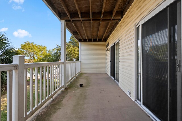 view of balcony