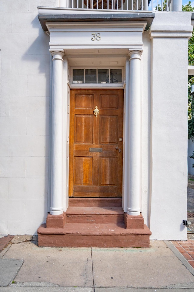 view of entrance to property