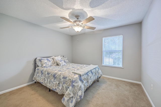 188 Midland Pkwy Unit 516, Summerville, SC 29485 - carpeted bedroom with ceiling fan, a textured ceiling, and baseboards