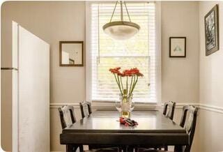 view of dining area