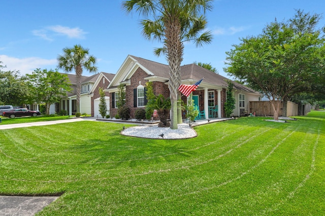 7030 Billberry St, Hanahan, SC 29410 - view of front facade with brick siding, concrete driveway, and a garage