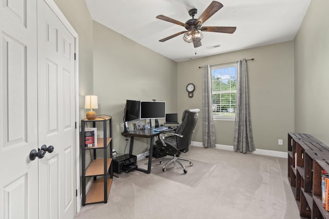 7030 Billberry St, Hanahan, SC 29410 - office space featuring carpet and ceiling fan