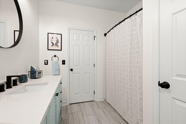 7030 Billberry St, Hanahan, SC 29410 - bathroom with vanity and a shower with curtain