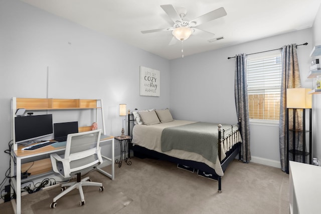 7030 Billberry St, Hanahan, SC 29410 - carpeted bedroom featuring an office area and ceiling fan