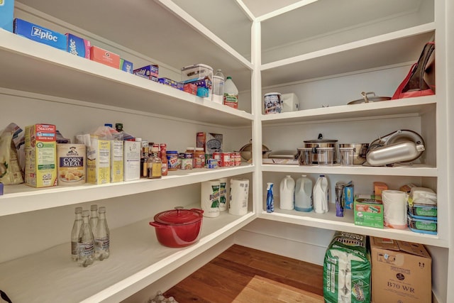 view of pantry