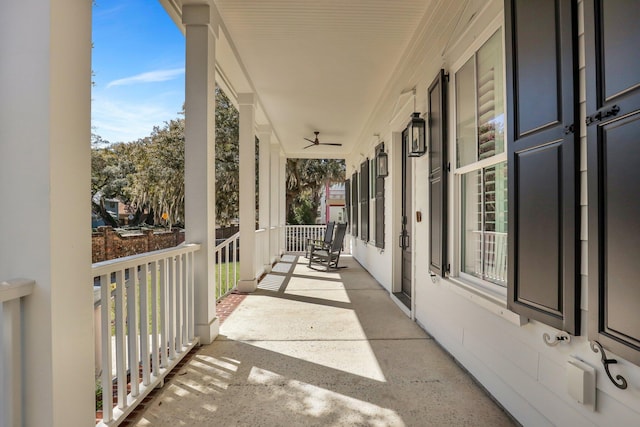 view of patio / terrace with a porch