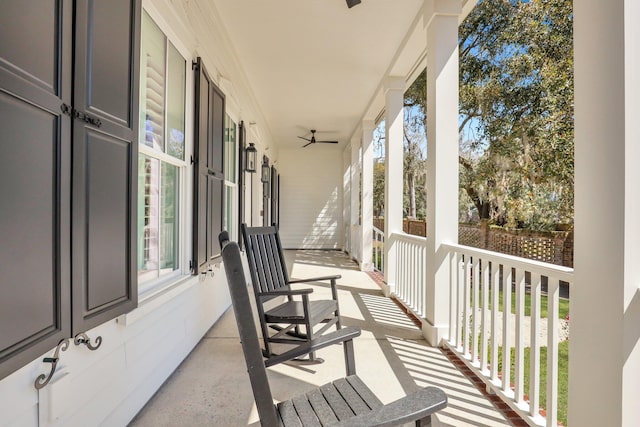 balcony with covered porch