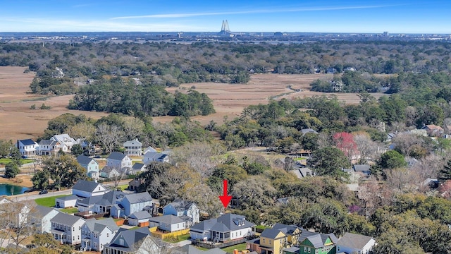 bird's eye view with a residential view