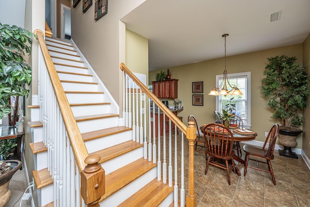 1409 Bloomingdale Ln, Mount Pleasant, SC 29466 - stairway with baseboards
