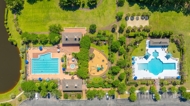 1409 Bloomingdale Ln, Mount Pleasant, SC 29466 - drone / aerial view of a pool