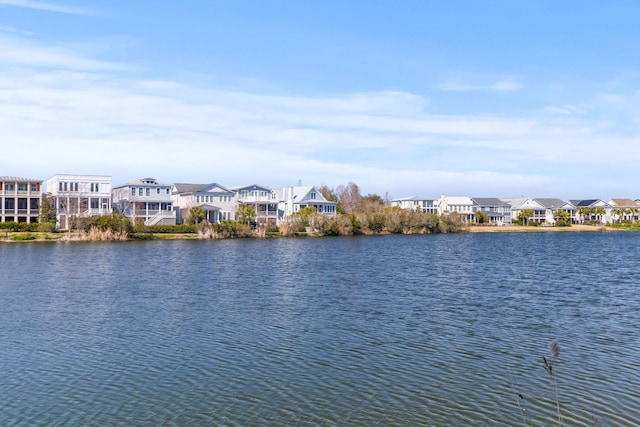 water view with a residential view