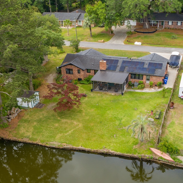 view from above of property