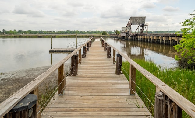 dock with a water view