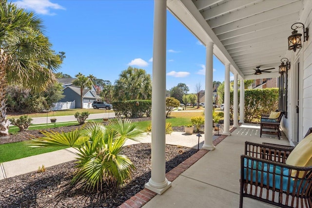 view of patio / terrace featuring a porch