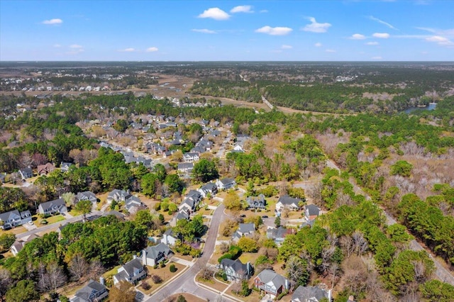 bird's eye view with a residential view