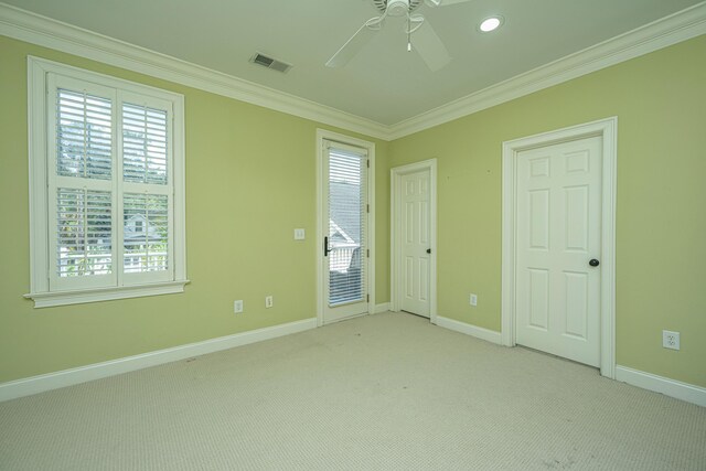 bathroom with ornamental molding and vanity