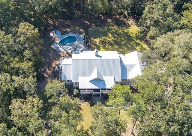 birds eye view of property