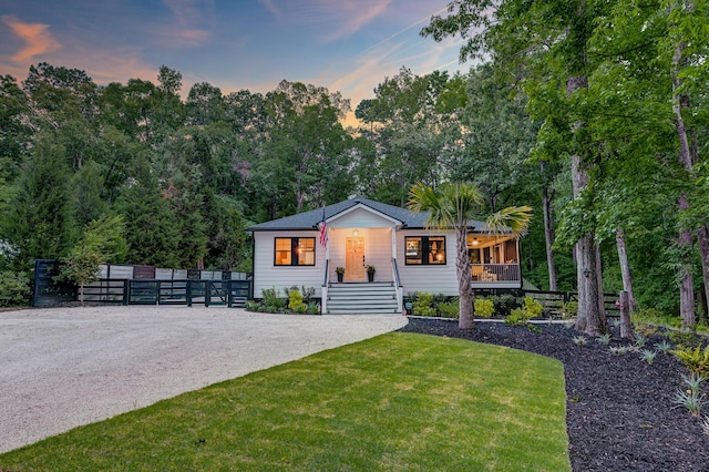 view of front of home