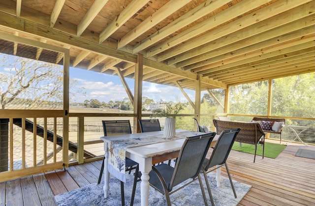 view of wooden terrace