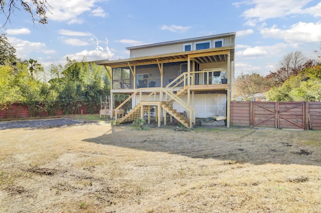 view of rear view of house