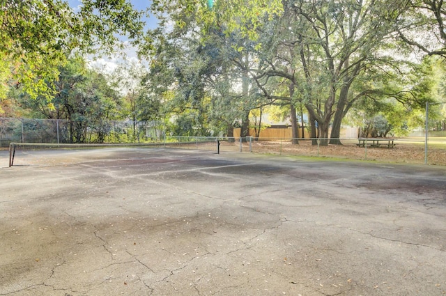 view of tennis court