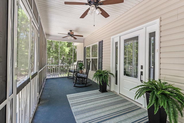 2649 Starfish Dr, Johns Island, SC 29455 - sunroom / solarium with a ceiling fan