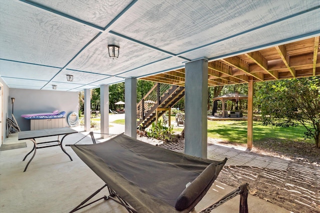 2649 Starfish Dr, Johns Island, SC 29455 - view of patio featuring a gazebo and stairway