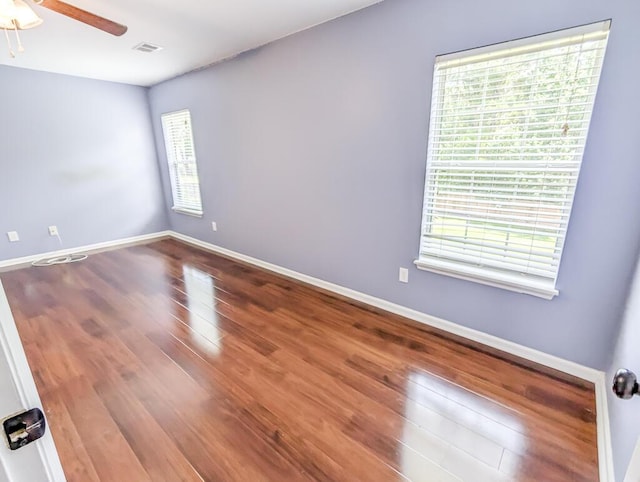 1350 Pinyon Pine Dr, Ladson, SC 29456 - unfurnished room with ceiling fan and wood finished floors