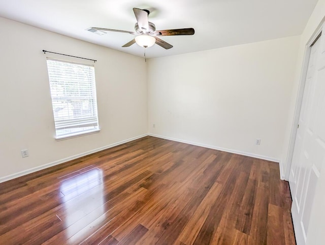 1350 Pinyon Pine Dr, Ladson, SC 29456 - unfurnished room featuring ceiling fan and dark wood-style flooring